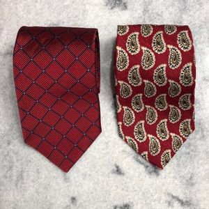 Jos. A. Bank Red Men’s Neck Ties